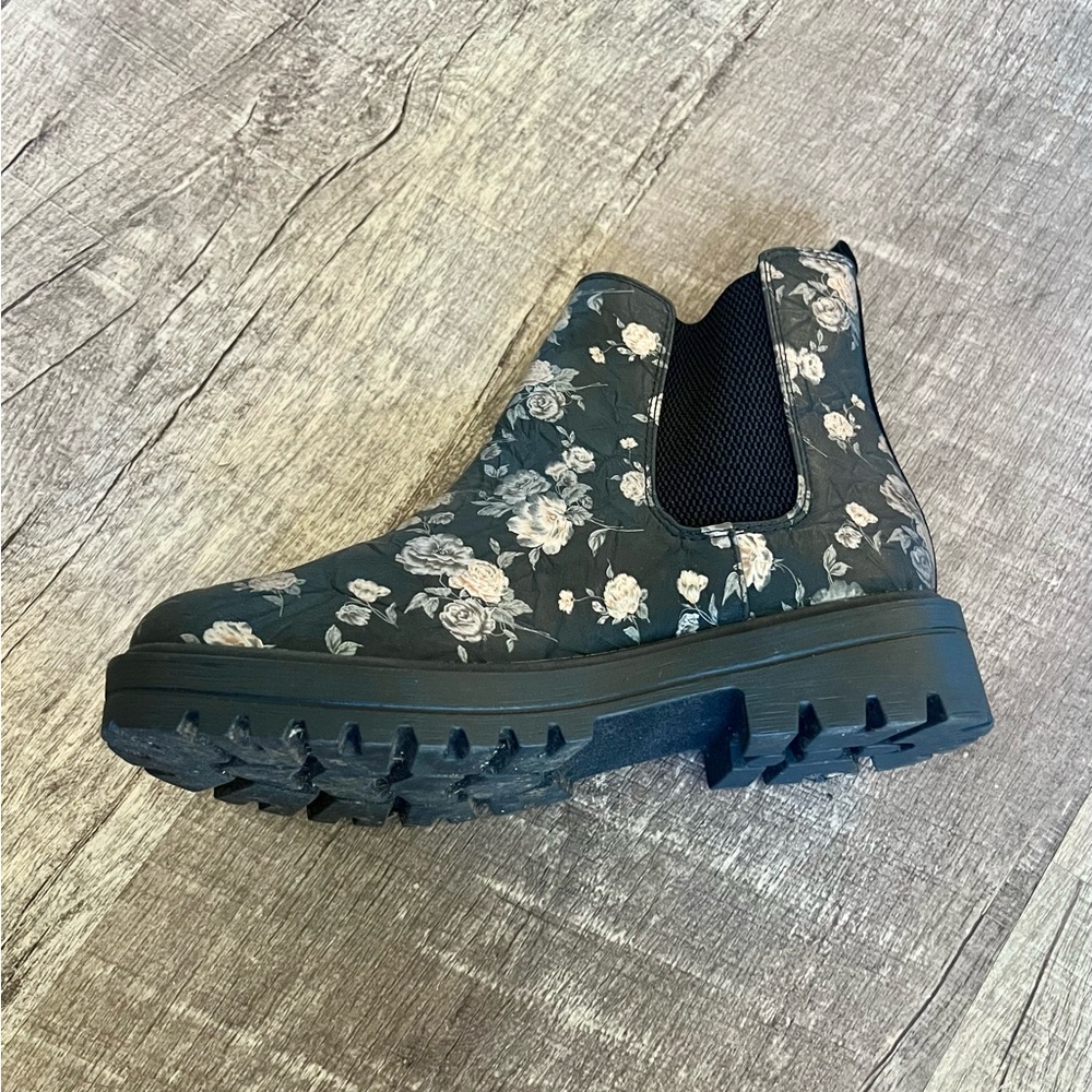 Floral Ankle Boots
